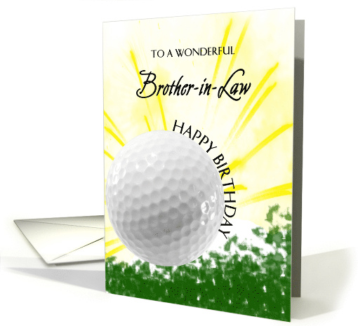 Brother in Law Golf Player Birthday card (1726586)