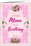 Mom Birthday with Roses card