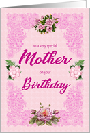 Mother Birthday with Roses card