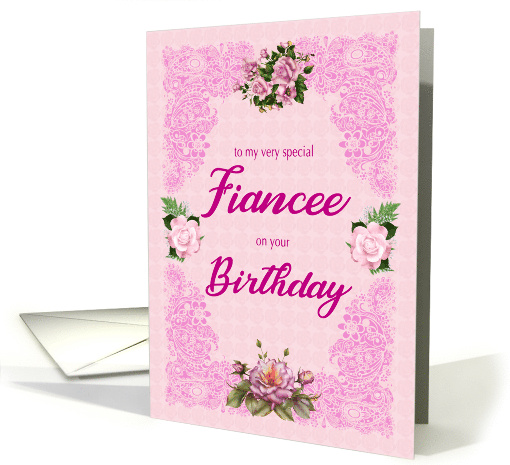 Fiancee Birthday with Roses card (1732654)