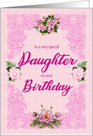Daughter Birthday with Roses card