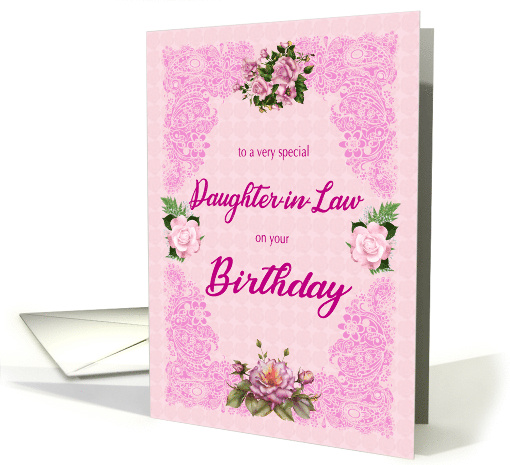 Daughter in Law Birthday with Roses card (1732660)