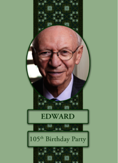 105th Birthday Party Invitation Add a Picture and Name
