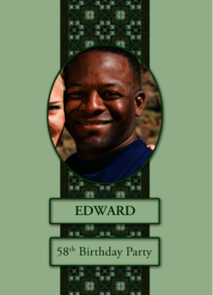 58th Birthday Party Invitation Add a Picture and Name