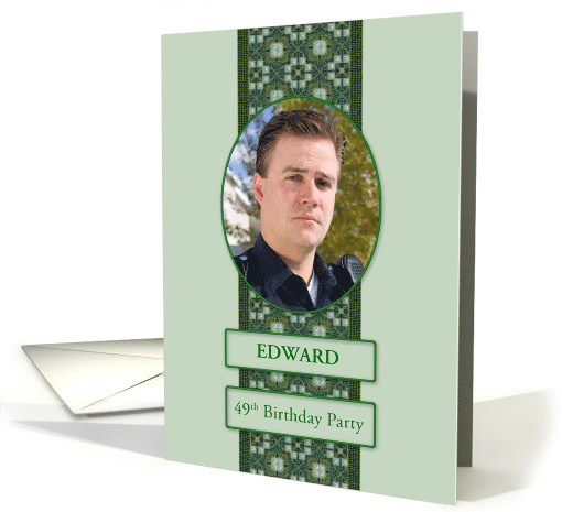 49th Birthday Party Invitation Add a Picture and Name card (1736188)