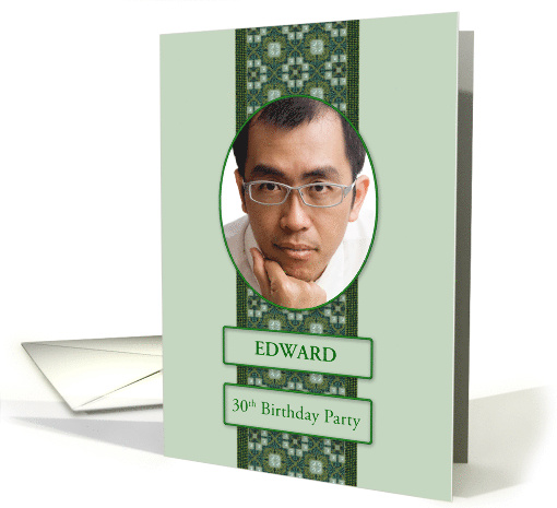 30th Birthday Party Invitation Add a Picture and Name card (1736246)