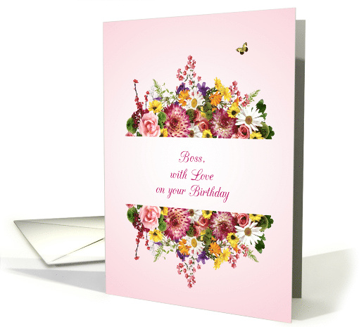 Boss Birthday Divided Bouquet card (1749448)