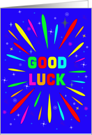 Good Luck Explosion card