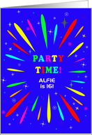 Add A Name Party Time Invitation Explosion card