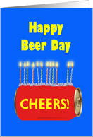 Happy Beer Day Birthday card