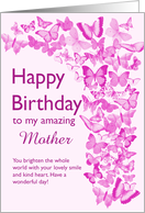 Mother Birthday Butterflies card
