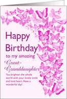 Great Granddaughter Birthday Butterflies card