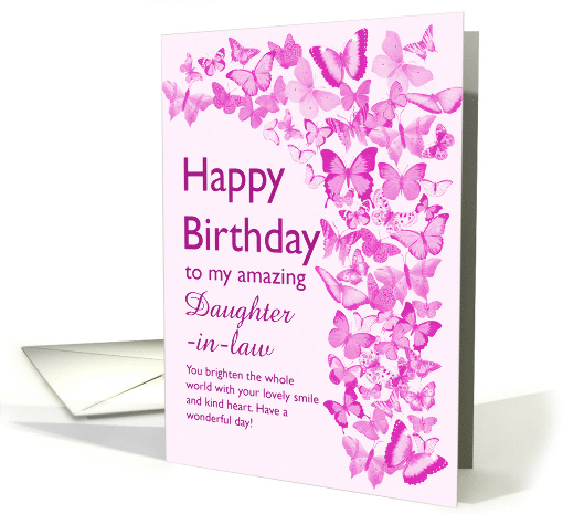 Daughter in Law Birthday Butterflies card (1760788)