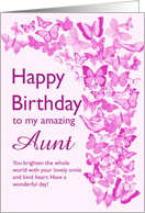 Aunt Birthday Butterflies card