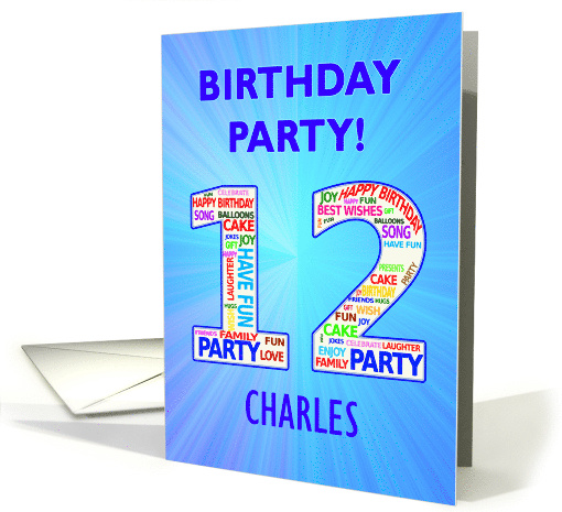 12th Birthday Party Invitation card (1767746)