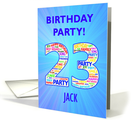 23rd Birthday Party Invitation card (1767906)
