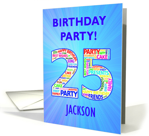 25th Birthday Party Invitation card (1767910)