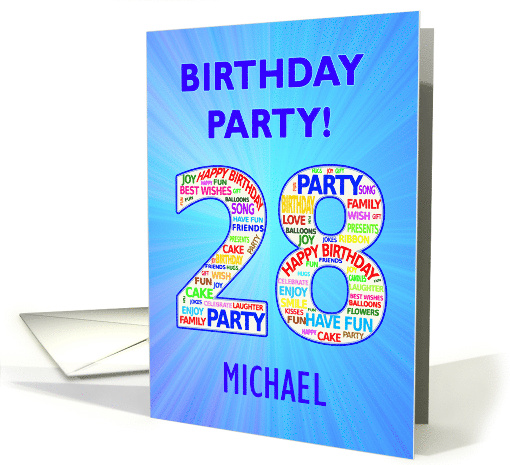 28th Birthday Party Invitation card (1767916)