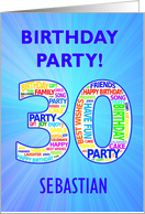 30th Birthday Party Invitation card