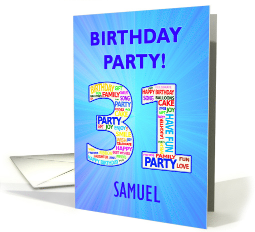 31st Birthday Party Invitation card (1767924)