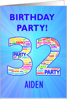 32nd Birthday Party Invitation card