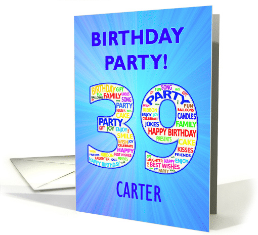 39th Birthday Party Invitation card (1767948)