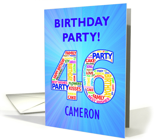 46th Birthday Party Invitation card (1768060)