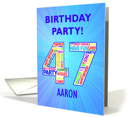 47th Birthday Party Invitation card (1768062)