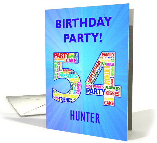 54th Birthday Party Invitation card (1768074)