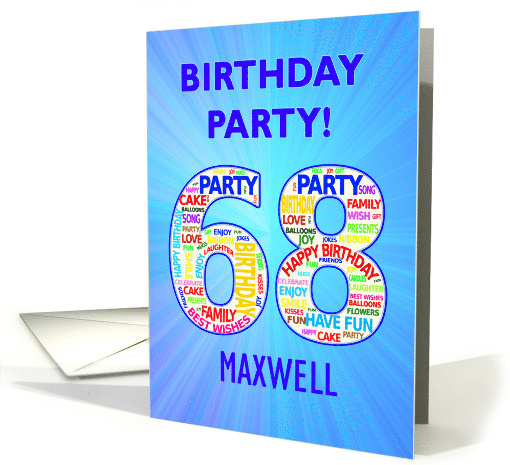68th Birthday Party Invitation card (1768104)