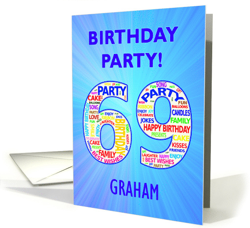 69th Birthday Party Invitation card (1768106)