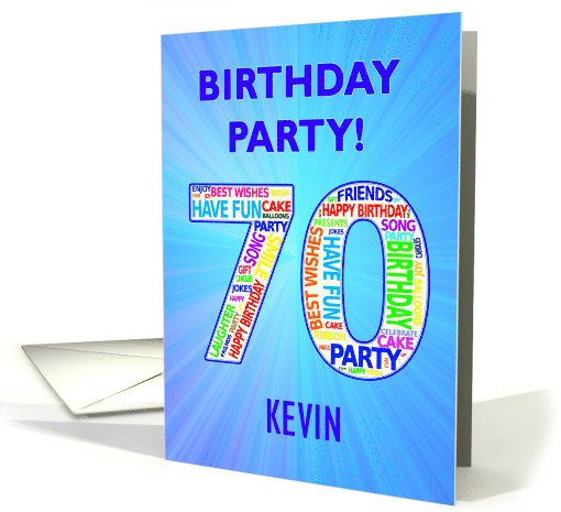 70th Birthday Party Invitation card (1768108)