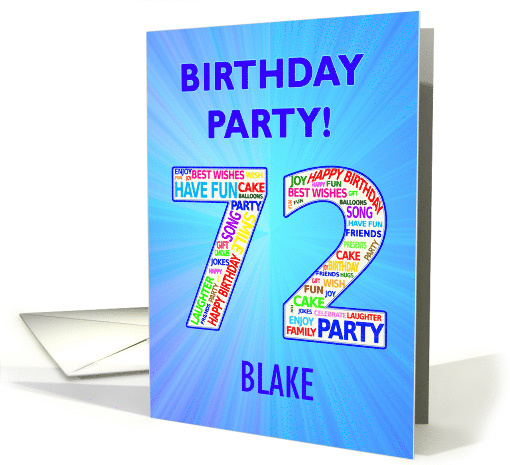 72nd Birthday Party Invitation card (1768112)