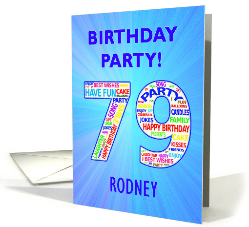 79th Birthday Party Invitation card (1768200)