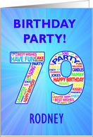 79th Birthday Party Invitation card