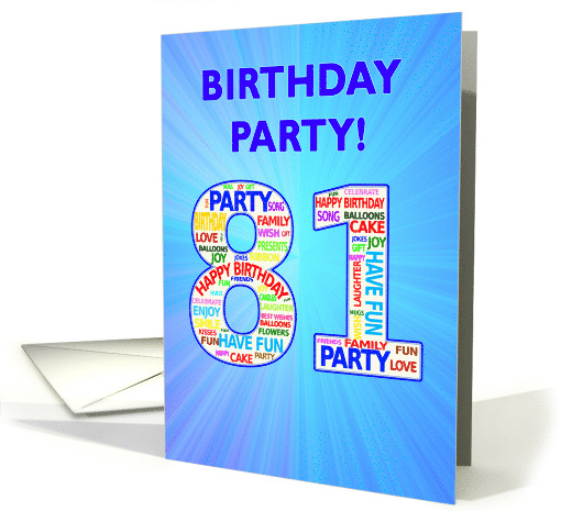 81st Birthday Party Invitation card (1768204)