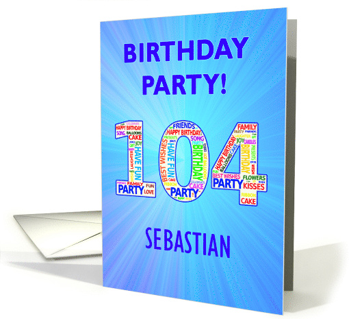 104th Birthday Party Invitation card (1768250)