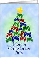 Game Controller Christmas Tree card