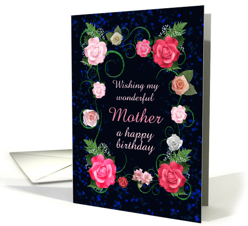 Mother Birthday Beautiful Pink Roses card (1771132)