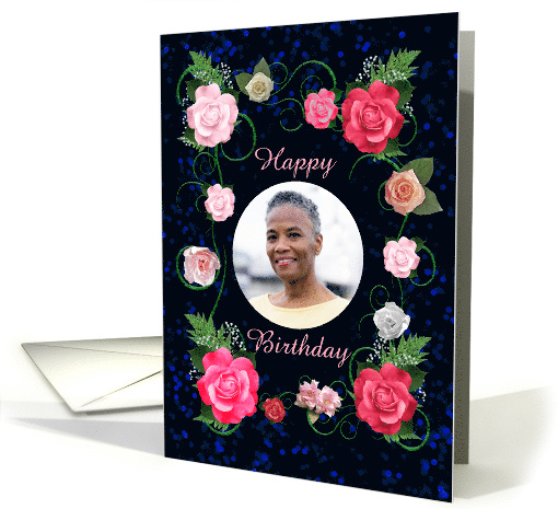 Add A Picture Birthday Beautiful Pink Roses card (1771500)