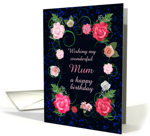 Mum Birthday Beautiful Pink Roses card (1771504)