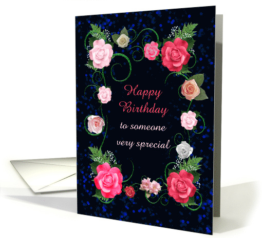 Birthday Beautiful Pink Roses card (1771744)