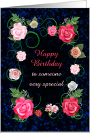 Birthday Beautiful Pink Roses card