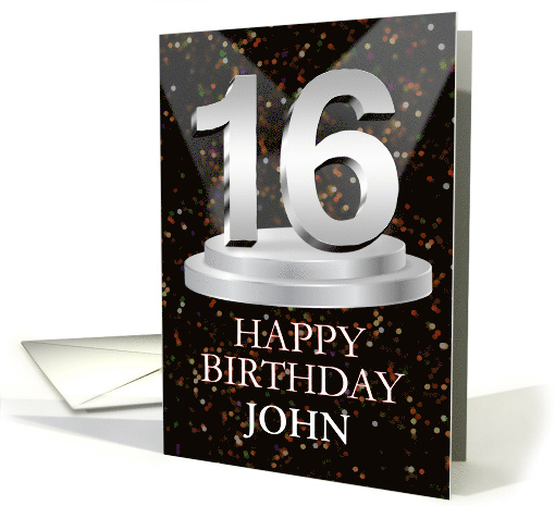 16th Birthday Add A Name John Spotlights card (1772356)