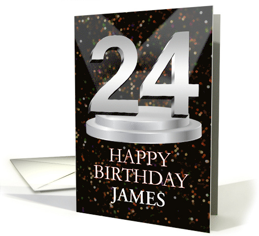 24th Birthday Add A Name James Spotlights card (1772360)
