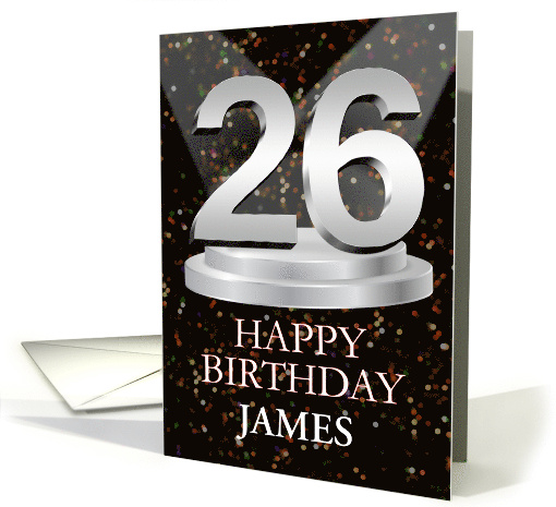 26th Birthday Add A Name James Spotlights card (1772892)