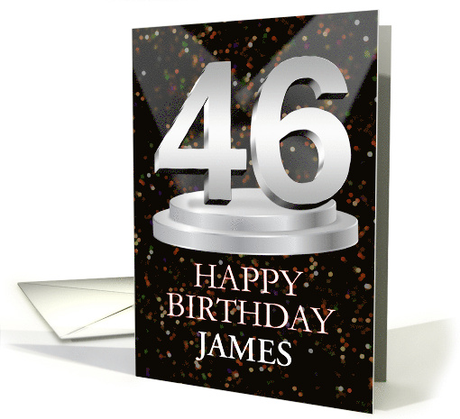 46th Birthday Add A Name James Spotlights card (1773146)
