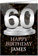 60th Birthday Add A Name James Spotlights card