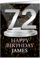 72nd Birthday Add A Name James Spotlights card