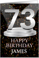 73rd Birthday Add A Name James Spotlights card
